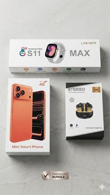 Unlocked I17 4inch Mini Smartphone 4g 4gb/64GB Bundle Phone/Smartwatch/BTEarbuds