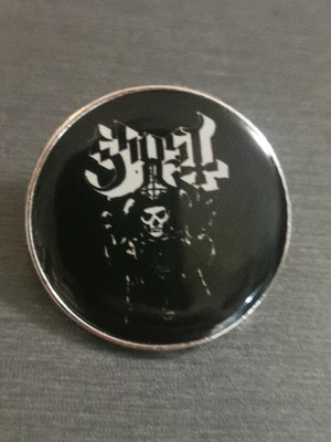 GHOST BAND PAPA SQUARE HAMMER DANCE MAKABRE Pin Badge Patch Neu Hochwertig
