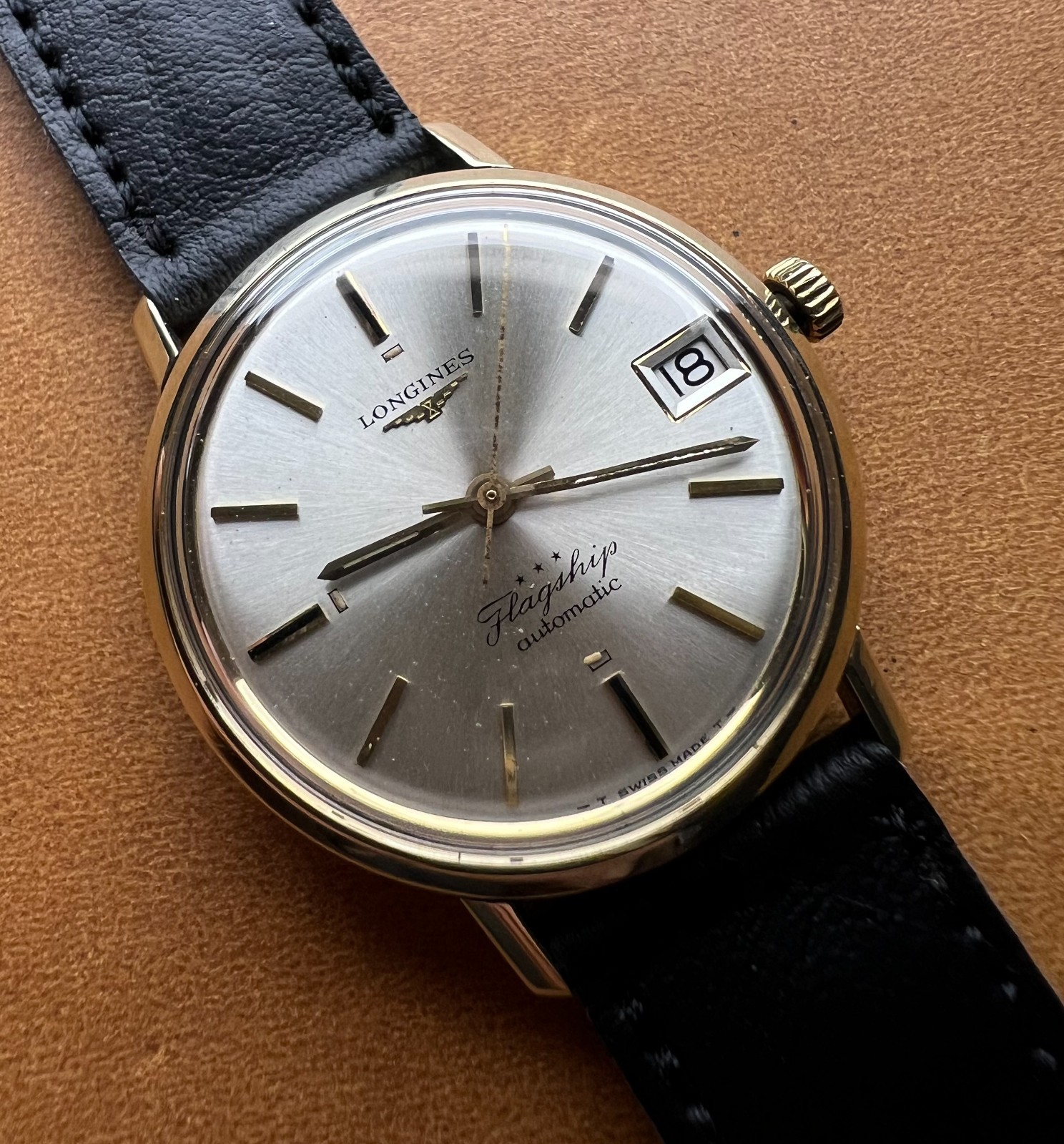 Vintage Longines Flagship Automatic Date Men's 35… - image 5