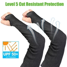 Cut Resistant Arm Protection Sleeve Farmer Mechanic Gardening Work Arm Guards