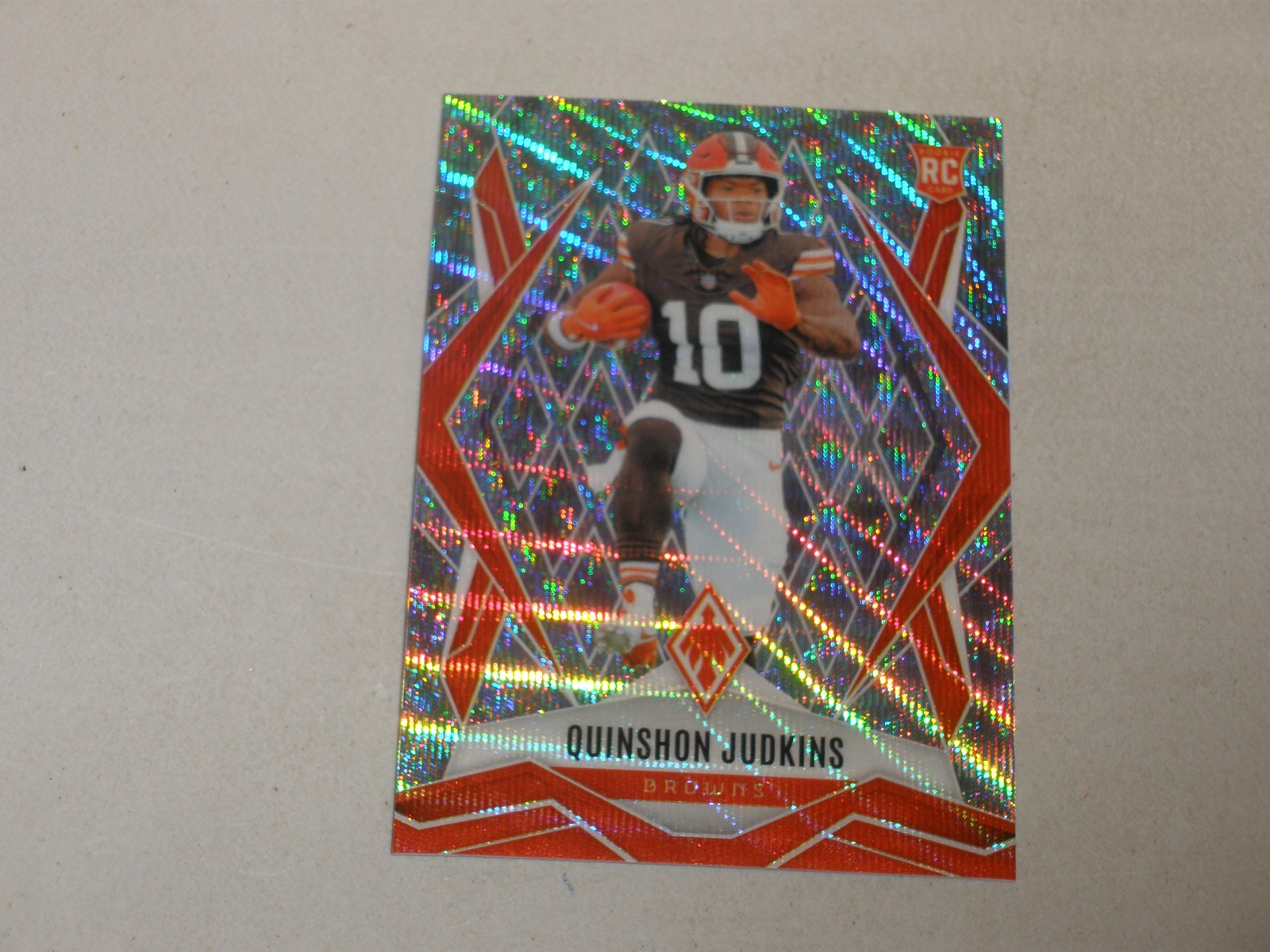 2025 Panini Phoenix Silver Wave Prizm #191 Quinshon Judkins 157/199 Rookie RC