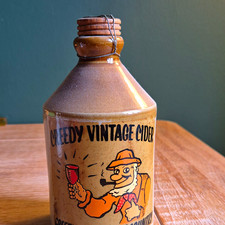 Creedy Vintage Cider Stoneware Jug Bottle with Handle & Swing-Top Stopper