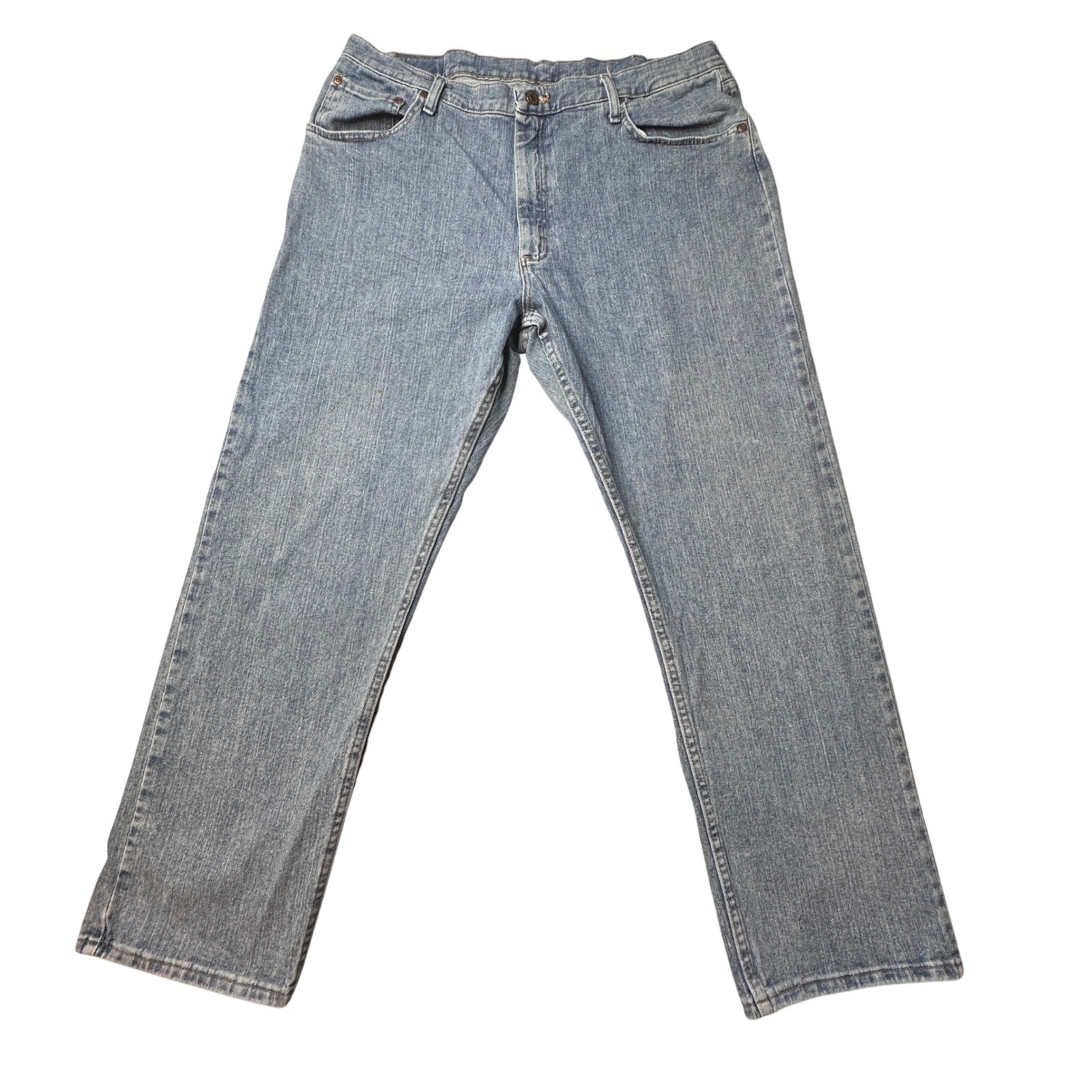 Mens 38x30 Blue Relaxed Fit 9wrlavs Light Wash Denim Stretch