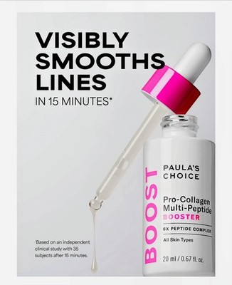 Paula's Choice Pro-Collagen Multi-Peptide Booster 6x Peptide Complex 20mL NIB R4