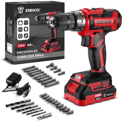 DEKO PRO 20V Cordless Drill Set - Lightweight Power Tool for DIY Enthusiasts