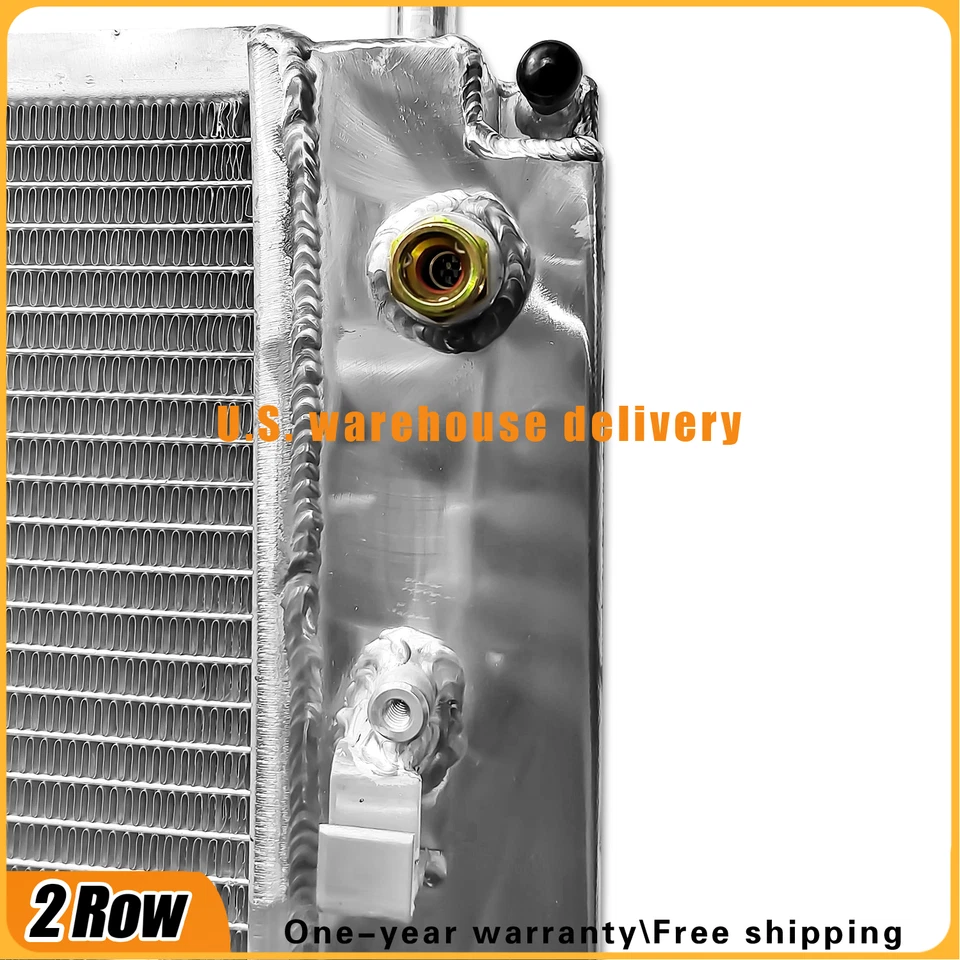 2-Rows Aluminum Racing Radiator For 2003-2013 Chevy Corvette SSR 5.3L 6.0L AT Foto 4 de 4