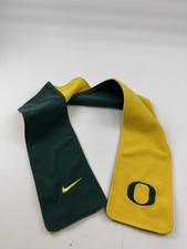Oregon Ducks Scarf One Size Green Yellow NCAA Football Nike Fleece Reversible