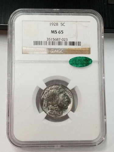 1928 Buffalo Nickel - 5c - NGC MS65 CAC