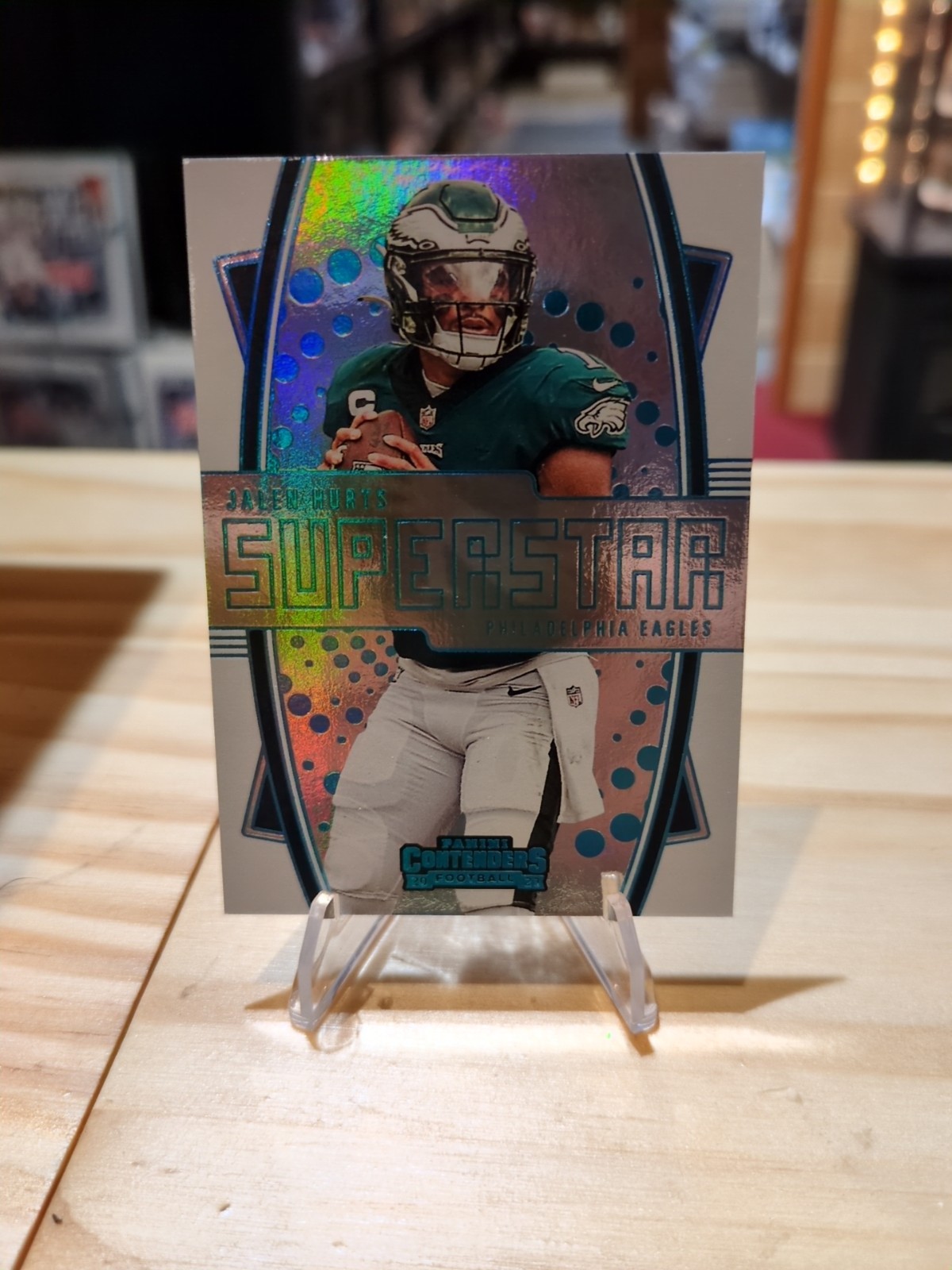 2023 Contenders Football Jalen Hurts Superstar RARE Card # 1 Eagles CASE HIT