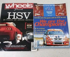 Holden HRT 1999 yearbook  & Wheels HSV 20 Years of Aussie Muscle Magazine Bundle