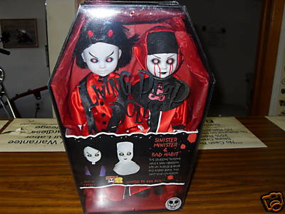 リビングドールズ　SINISTER MINISTER Mezco Living Dead Dolls Sinister Minister & Bad Habit