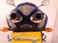 2007-2008 R1 Scorpion Exhaust Slip On Titanium Dual Canister Yamaha - Picture 2 of 2
