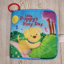 Little Puppys Busy Day Deluxe Activity Childrens Baby Cloth Book Kidsbooks 2016