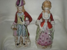 Pair Of Staffordshire Man & Woman Figurines