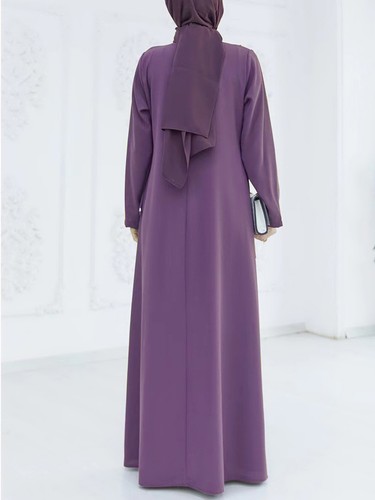 Muslim Islamic Dress Modesty Abaya Islamic Kaftan Robe Dubai Party Gown S-XL - Picture 50 of 50
