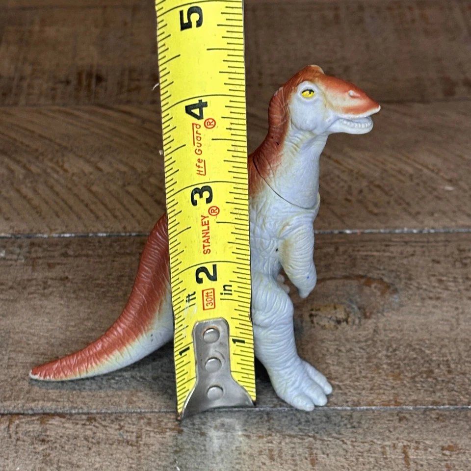 Juguete de dinosaurio de plástico Playskool 1991 Definitely Dinosaurs Anatosaurus marrón gris Foto 4 de 4