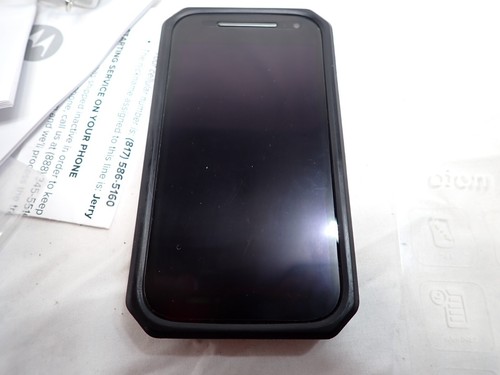 Very Nice Motorola Moto E Black 8gb w 32gb card XT1527 Cingular Clean IMEI w/box - Picture 3 of 6