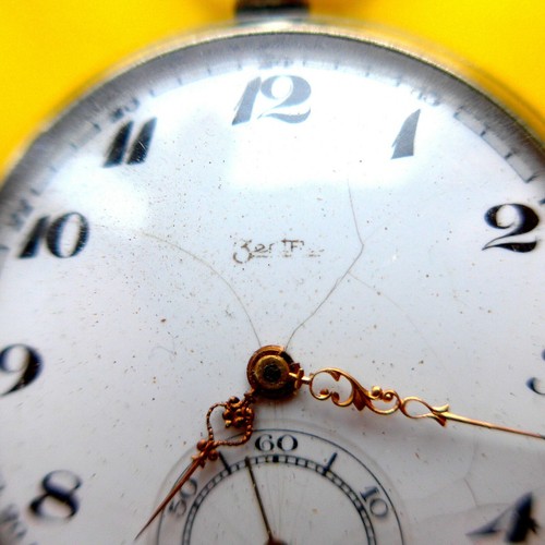 HERREN TASCHENUHR, "ZENTRA" mit Junghans Uhrwerk - J33a, gute Funktion, ca. 1923 - Bild 3 von 7