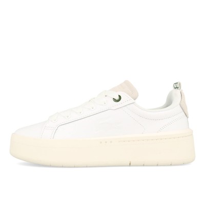 Lacoste Carnaby Platform 123 1 SFA Damen White Off White Plateau Schuhe Sneaker 