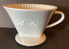 VTG MELITTA 102 Single Hole White Ceramic Pour-Over Coffee Filter/Cone 5.5" Diam