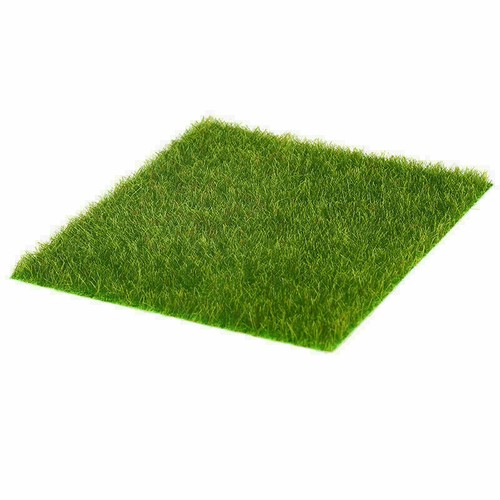1/2/3/4/6/10 Pcs Artificial Green Grass Mat Fake Lawn Dollhouse Garden Ornament - Picture 12 of 18
