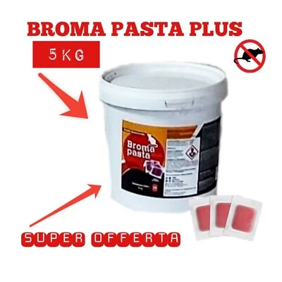 VELENO TOPI RATTI 5KG VEBI esca velenosa BROMA PASTA PLUS murin pasta forte