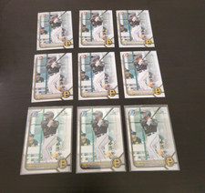 Rodolfo Nolasco Topps Bowman Chrome 1st Prospect Paper Lot of 9 DVS 1955