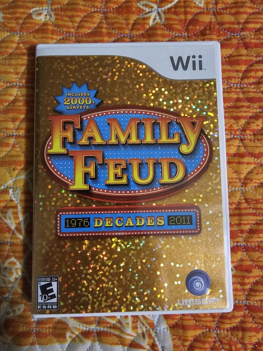 Family Feud: Decades Nintendo Wii Game Complete With Manual Tested