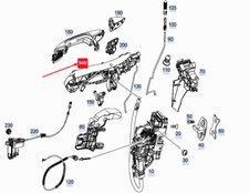Neu MERCEDES-BENZ GLE W167 Vorne Rechts T&uuml;r Griff Halterung A0997601802 OEM
