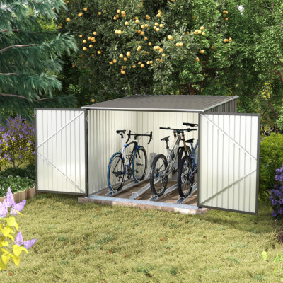 Yard Bicycle Storage Outside Large Garden Bicycle Shed Storage