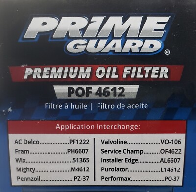 Oil Filter for many many Vehicles & equipment POF4612 (See Description)