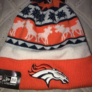 Denver Broncos Hat Winter Knit Beanie Cap New Era 