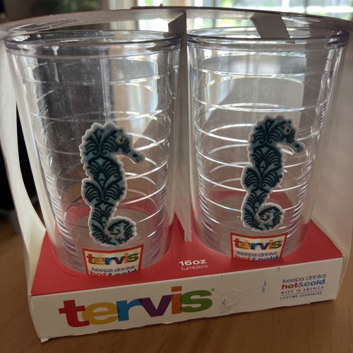 Tervis Tumbler 16 oz set of 2 Seahorse Design - 第 1/5 張圖片