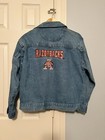 New ListingVintage Arkansas Razorbacks Logo Embroidered Jean Jacket Size Medium, Retro Uark