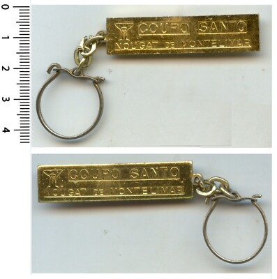 Vintage - Metal Keychain ''COUPO SANTO - Nougat de Montélimar'' - 70s