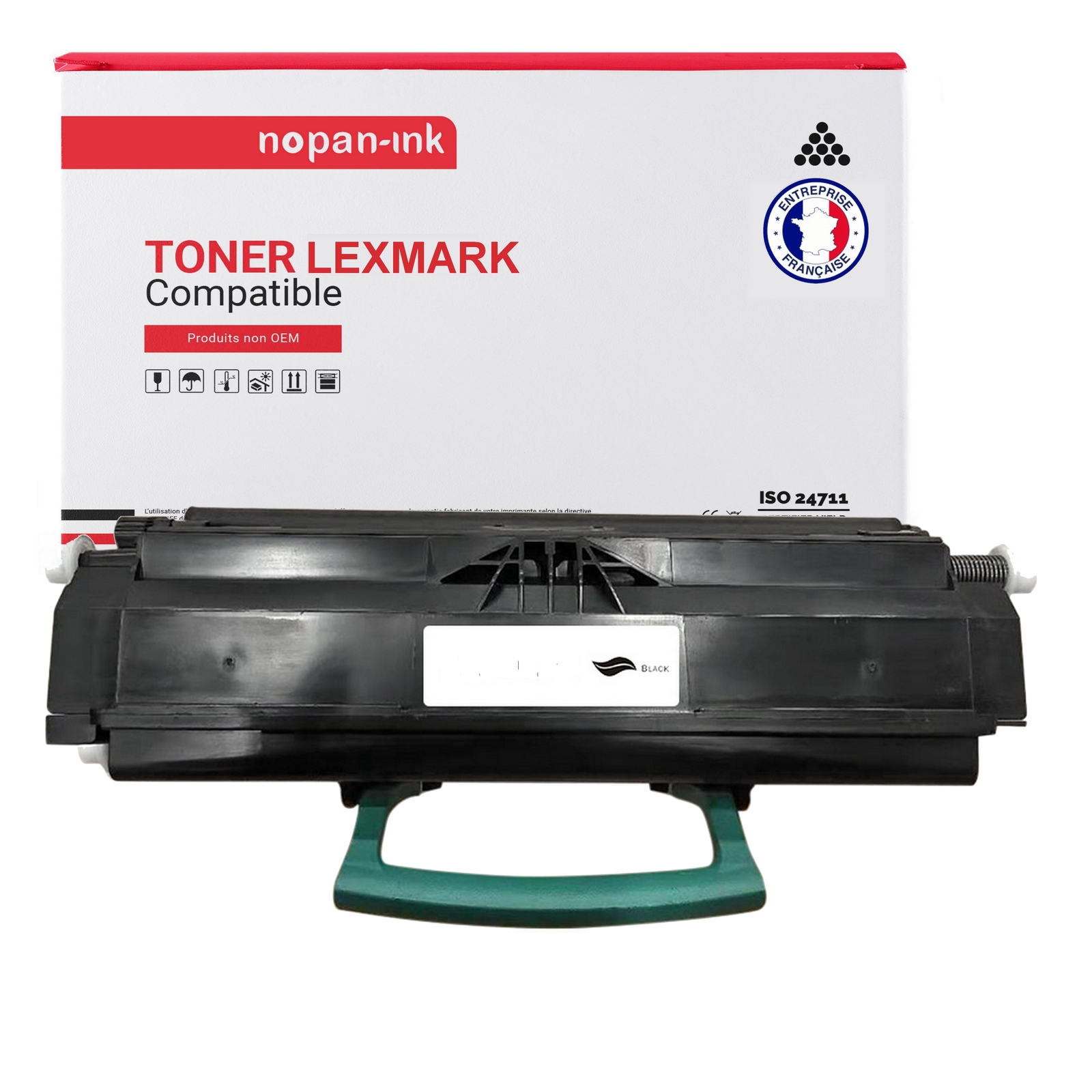 Toner Lexmark E450H11E noir compatible Nopan-Ink à haute densité de pigments