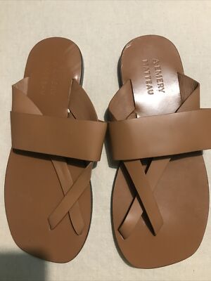 A.EMERY X MATTEAU SILBA SANDAL SIZE EU 37 US 6,5 BROWN LEATHER NEW