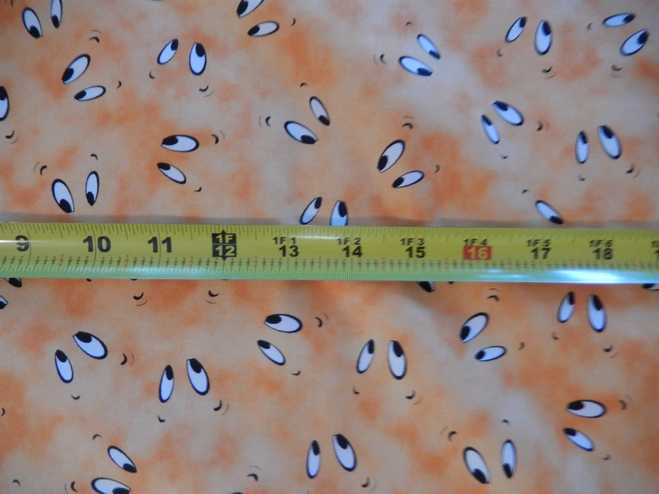 Halloween Ojos Fantasma Ojo Espeluznante Espeluznante Lindo QT 23949-O Tela de Algodón Foto 2 de 2