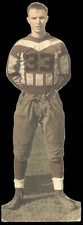 RARE 1930's Canton Football Player Cardboard Die-Cut Advertising Display, 13.25