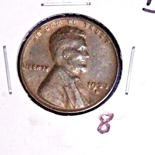 1933-D LINCOLN WHEAT PENNY CENT "U-GRADE" (VF) V-FINE CIRCULATED THIS COIN! #8