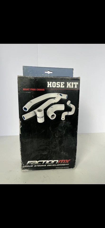 Kit Manguera Radiador Faction MX Y Kawasaki KX 450f Silicona 2009 2010 2011 Blanco Foto 2 de 4