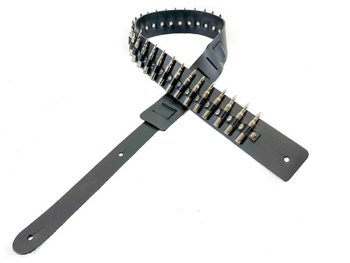 Bullet Guitar Strap .223 Caliber Nickel Shell Tips Punk Rock Thrash Metal USA - Picture 7 of 10