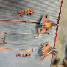1968-1975 Corvette Decklid Soft Top Latch Release Cable Rods Original Hardware 1968-1975 Corvette Decklid Soft Top Latch Release Cable Rods Original Hardware