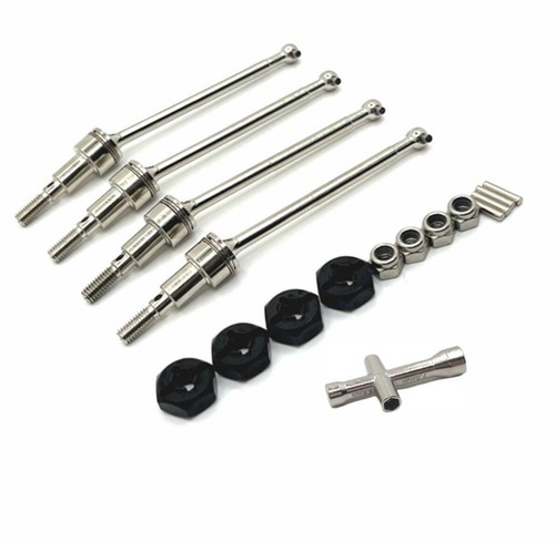 Metal Upgraded Drive Shaft set For SCY 1/16 JJRC Q117 W130 W141 Brushed RC Car - Picture 3 of 11