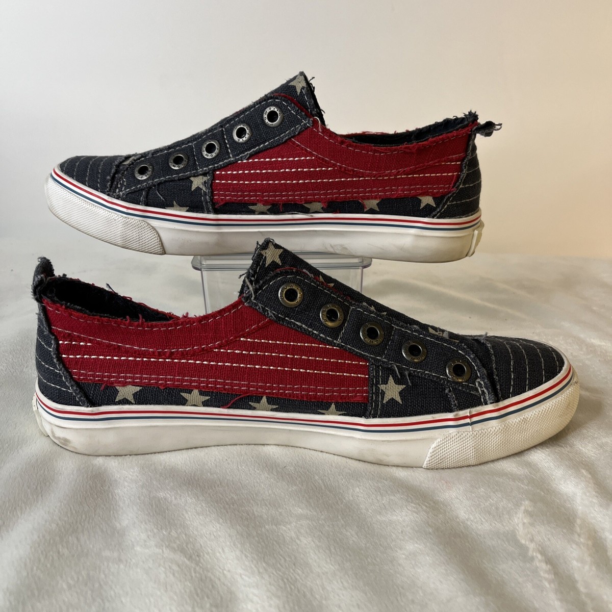 Blowfish Malibu Stars Stripes Stars Red White Blue Slip On Shoe