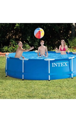 Intex 28200EH - Round pool with metal frame for outdoor 10 x 30