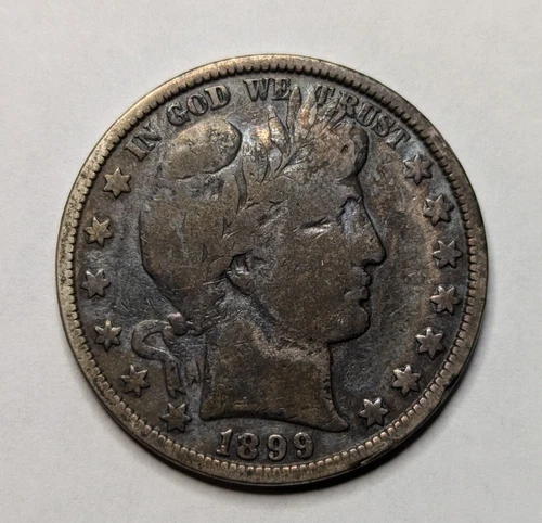 1899 BARBER HALF DOLLAR - FINE