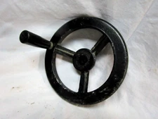 Vintage 10 inch table saw up/down or tilt aluminum handles, 6 inch diam.