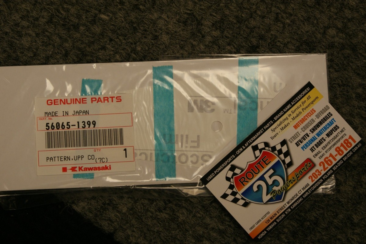 on⑸_【kagayakitiger】 Kawasaki 56065-1399 Side Decal Sticker Pattern Graphic 2002