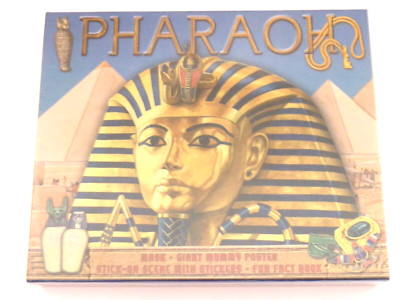 Pharaoh by Miles Kelley - Egypt Facts Kit w/ Books Stickers Poster & Mask
